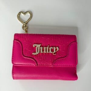 Juicy Couture Heartless Double Sided Trifold Pink Flash.